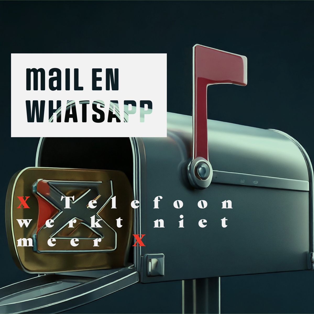 Geen telefoon